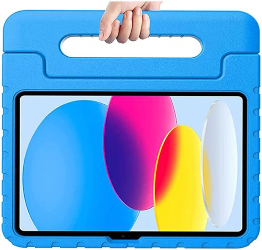 Blauwe iPad kinderhoes met breed handvat